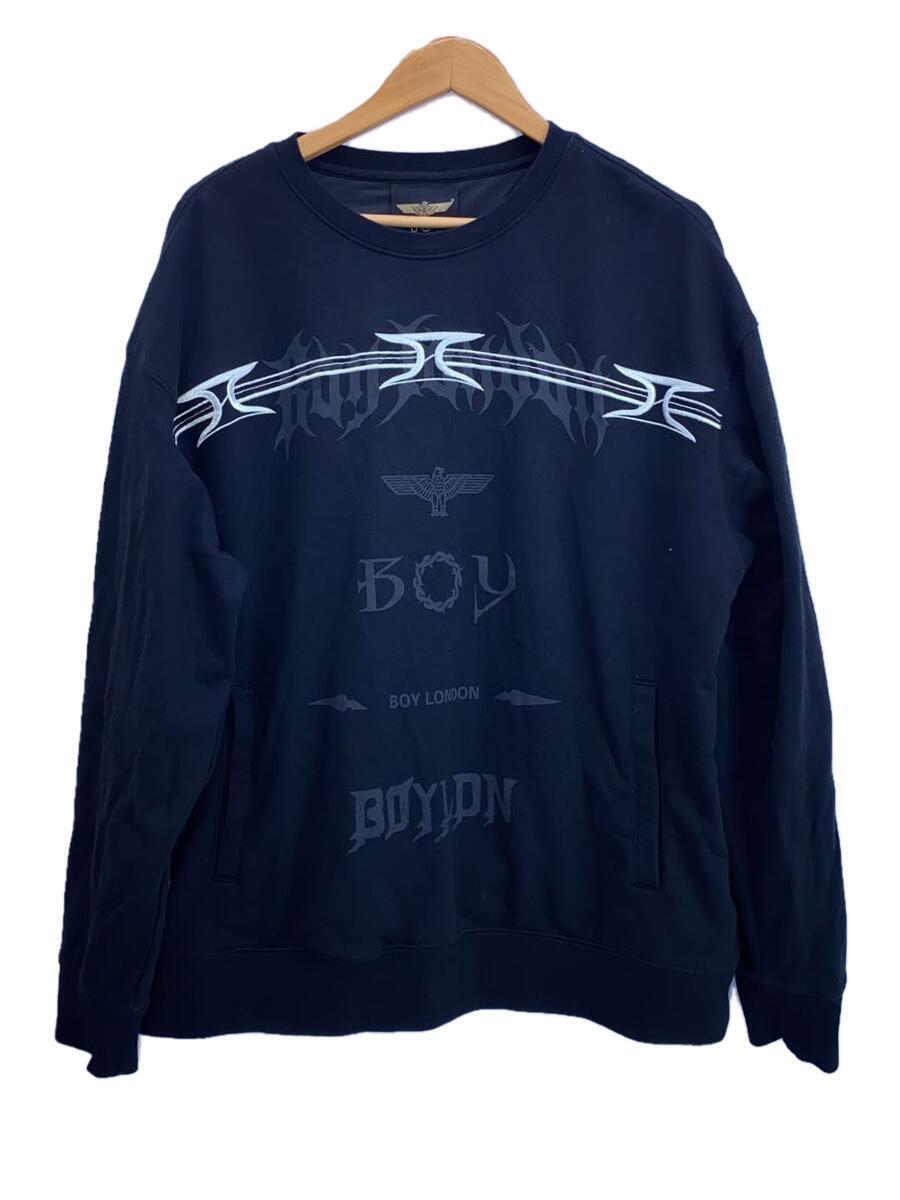 BOY LONDON◆スウェット/L/ヘンプ/BLK/b231n0302402_画像1