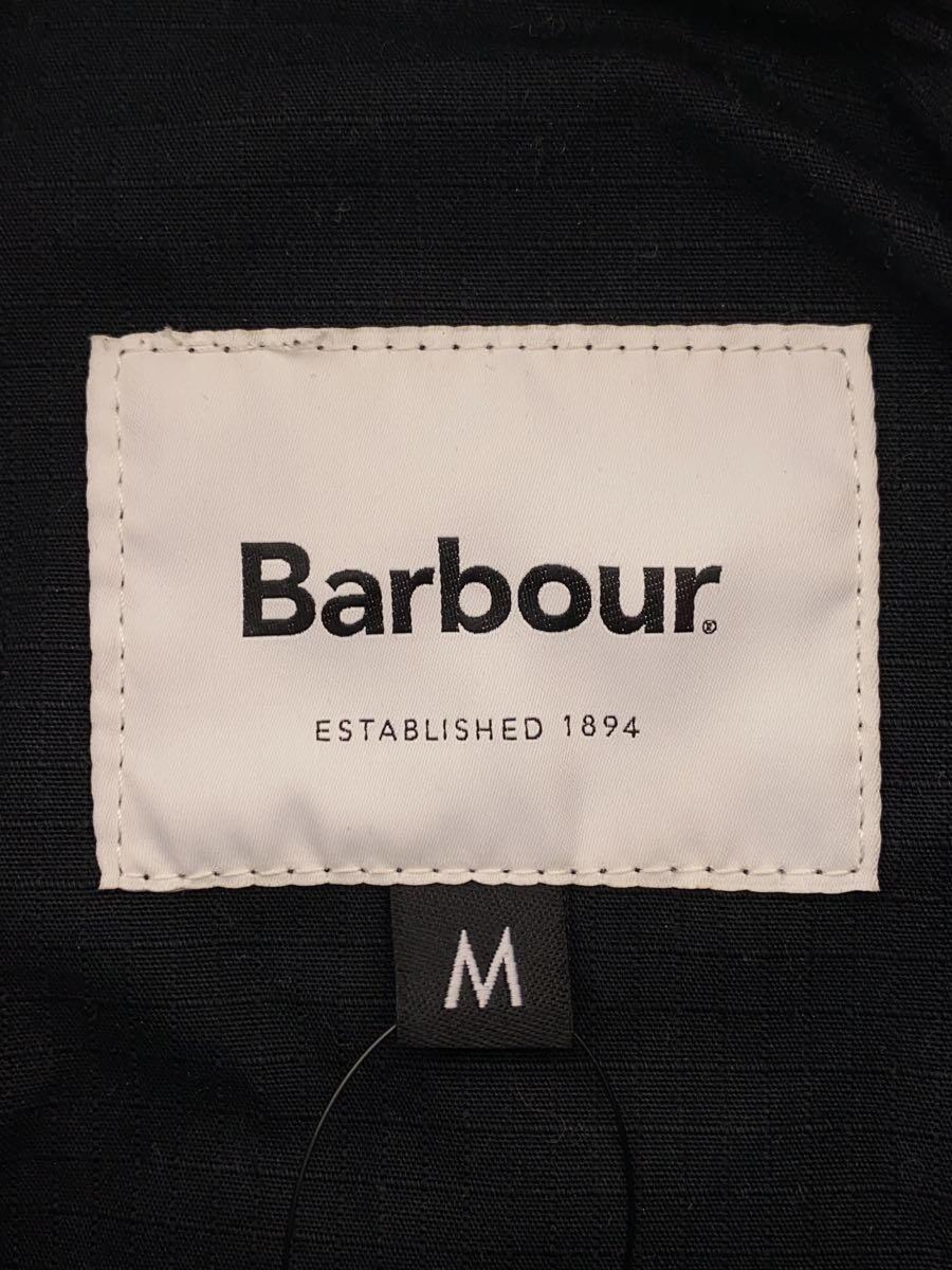 Barbour◆ジャケット/M/コットン/ブラック/無地/リップストップジャケット/×ArkAir_画像3