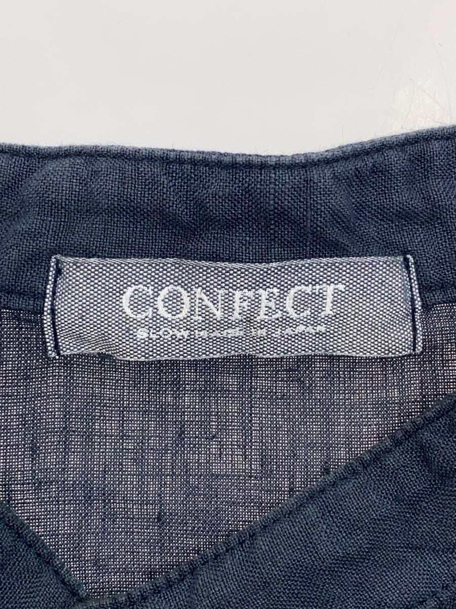 nest robe CONFECT◆22SS 半袖シャツ/3/リネン/NVY/02212-0081の画像3