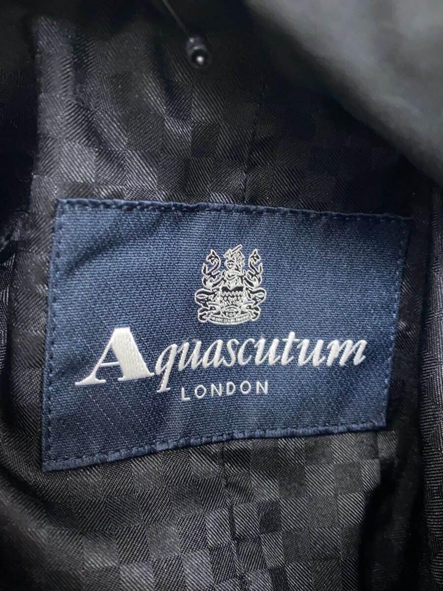 Aquascutum◆アクアスキュータム/ダウンジャケット/-/ポリエステル/ブラック/無地_画像3