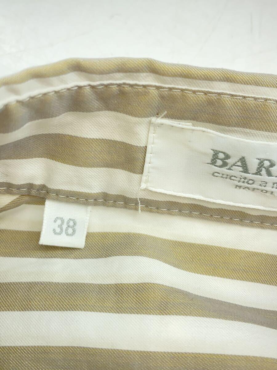 BARBA◆シャツワンピース/38/コットン/BEG/ストライプ/BJ4C 165101_画像4