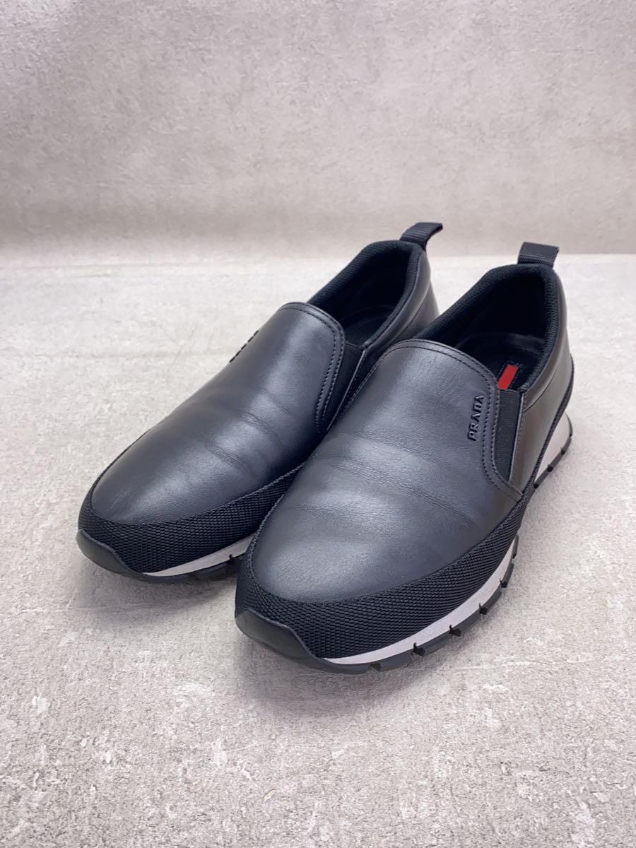 PRADA SPORT◆ローカットスニーカー/-/BLK/フェイクレザー/4d2991_画像2