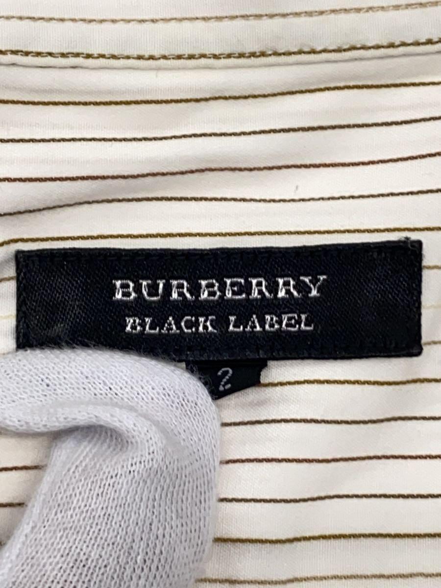 BURBERRY BLACK LABEL◆半袖シャツ/2/コットン/WHT/BMW31-812-43_画像3