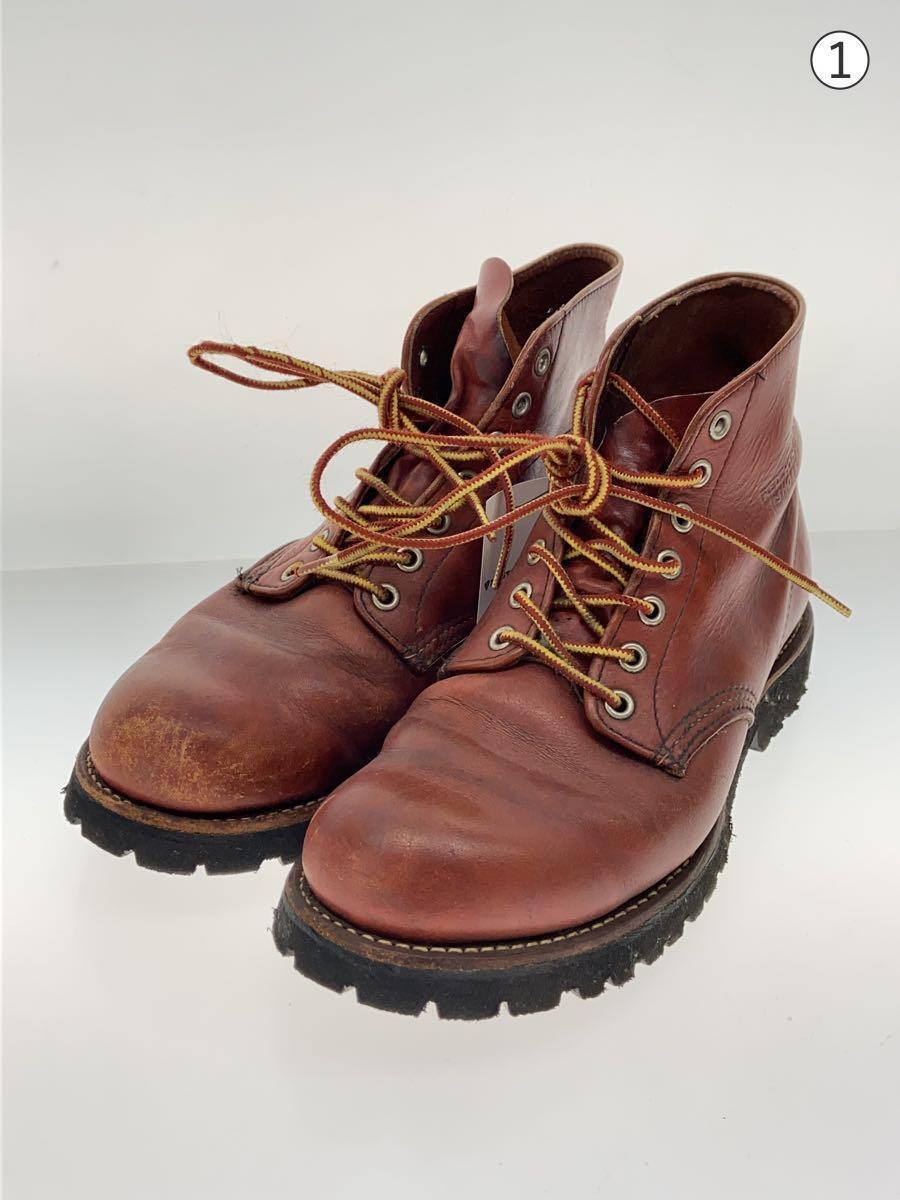 RED WING◆レースアップブーツ/US8.5/ブラウン/8166/CLASSIC ROUND_画像2