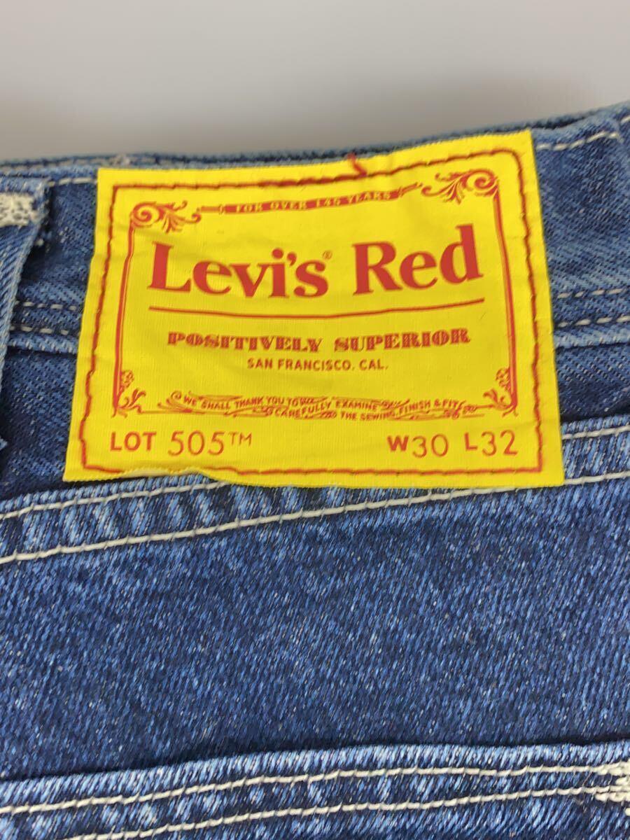 Levi’s RED◆ボトム/30/ストレート/デニム/BLU/無地/A0184-0001_画像4