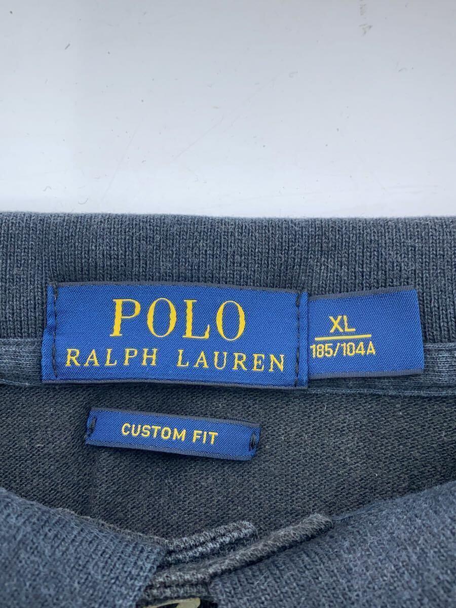 POLO RALPH LAUREN◆ポロシャツ/XL/コットン/BLK_画像3