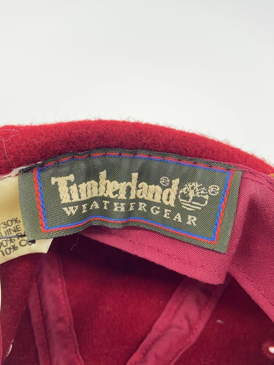 Timberland◆MADE IN USA/キャップ/FREE/ウール/ボルドー/メンズ_画像5