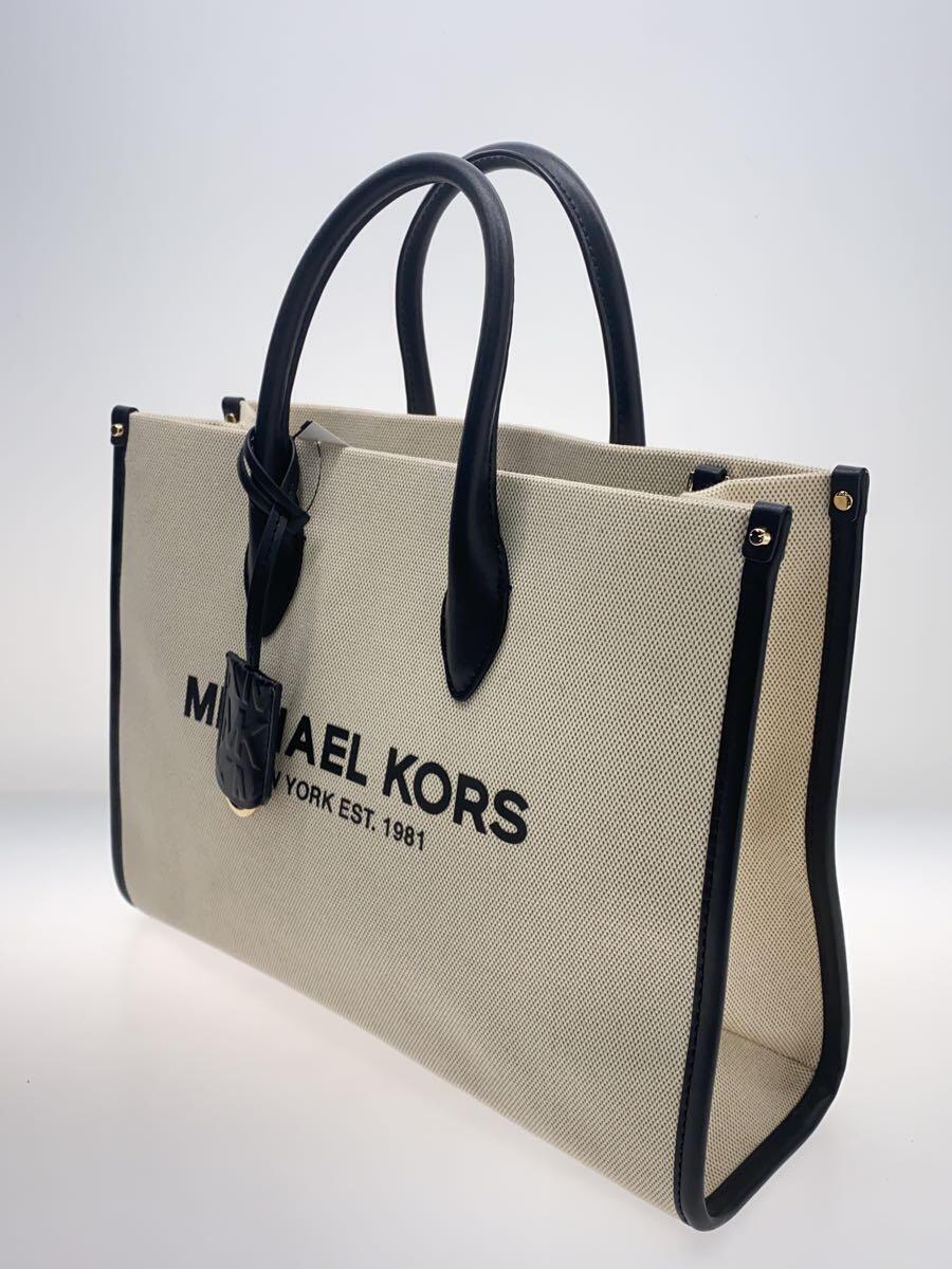 MICHAEL KORS◆トートバッグ/キャンバス/CRM/無地/35T2G7ZT7C_画像2