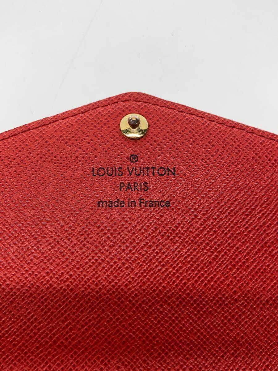 LOUIS VUITTON◆2)ポルト・フォイユ・サラ_モノグラム・キャンバス_BRW_コクリコ/PVC/BRW/レディース_画像3