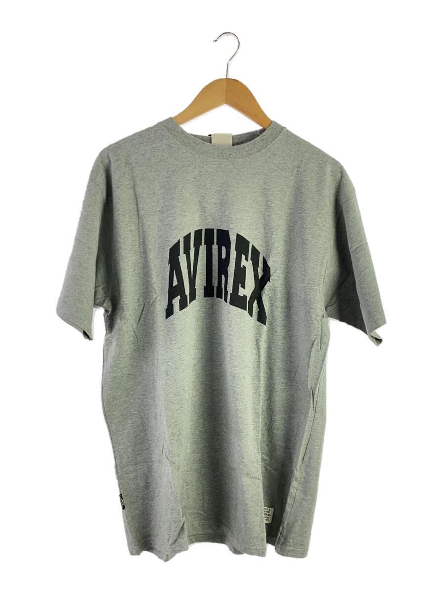 AVIREX◆Tシャツ/XL/コットン/GRY/無地/612822_画像1