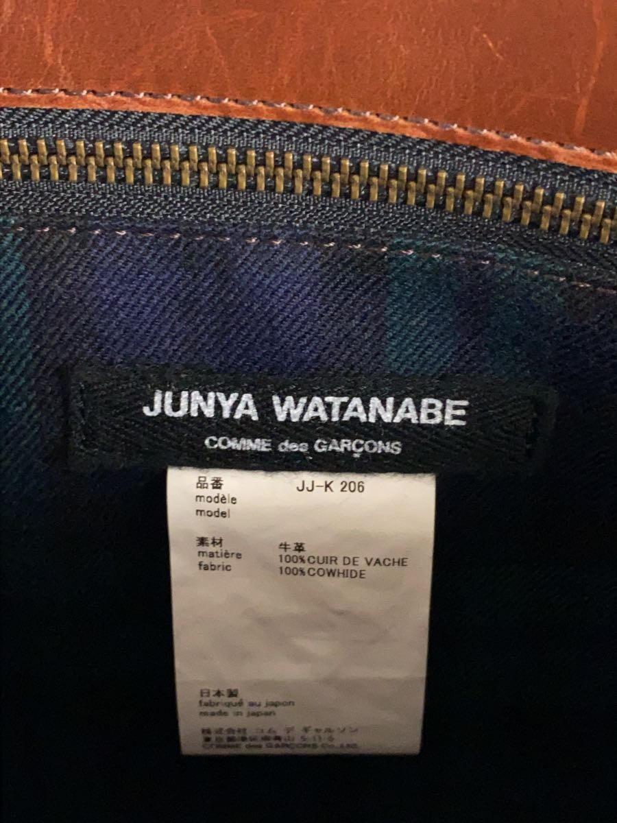 JUNYA WATANABE COMME des GARCONS◆トートバッグ/牛革/ブラウン/無地/JJ-K 206_画像5