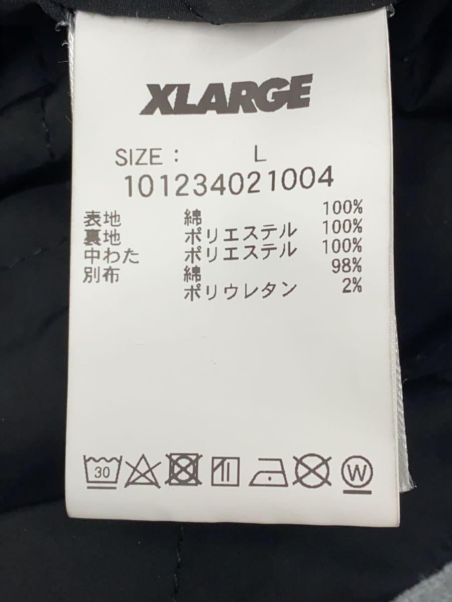 X-LARGE◆レザージャケット・ブルゾン/L/コットン/BLU/プリント/101234021004_画像4