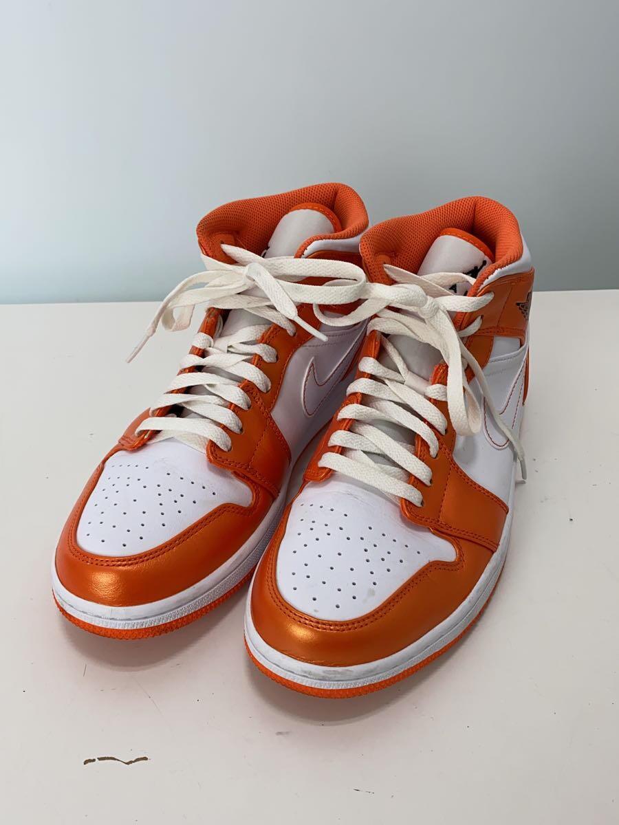 NIKE◆AIR JORDAN 1 MID SE_エアジョーダン 1 ミッド シーズナルエディション/27.5cm/OR_画像2