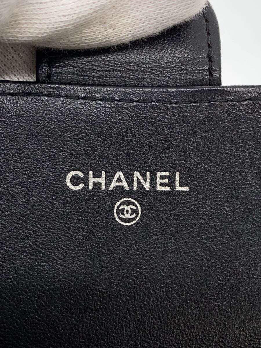 CHANEL◆マトラッセ/クラシック/スレ有/長財布/レザー/ブラック/レディース/シャネルの画像3