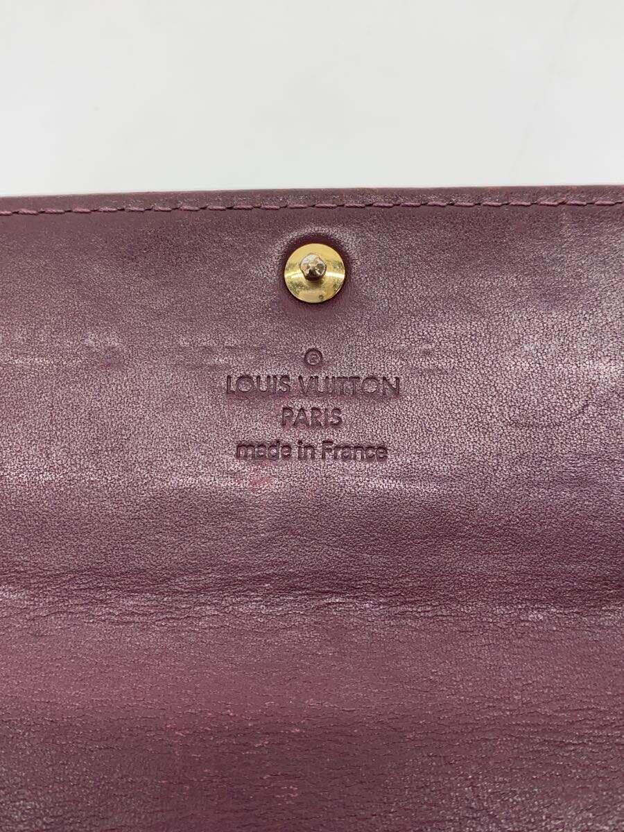 LOUIS VUITTON◆ポルト・フォイユ・サラ_モノグラム・ヴェルニ_BRD/エナメル/BRD/総柄/レディース_画像3