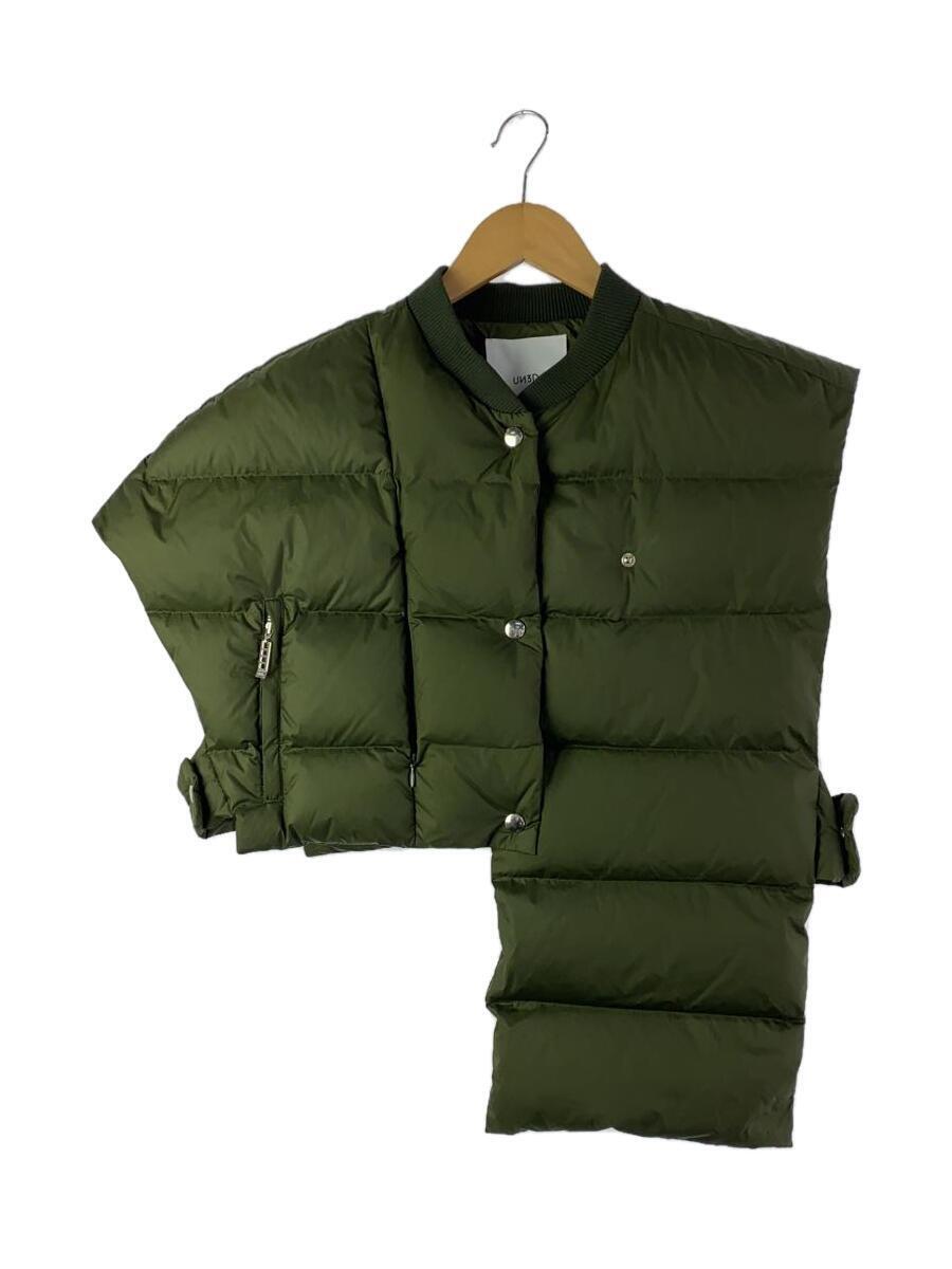 UN3D.* down vest /FREE/ polyester /KHK/ plain /522151000401-01//