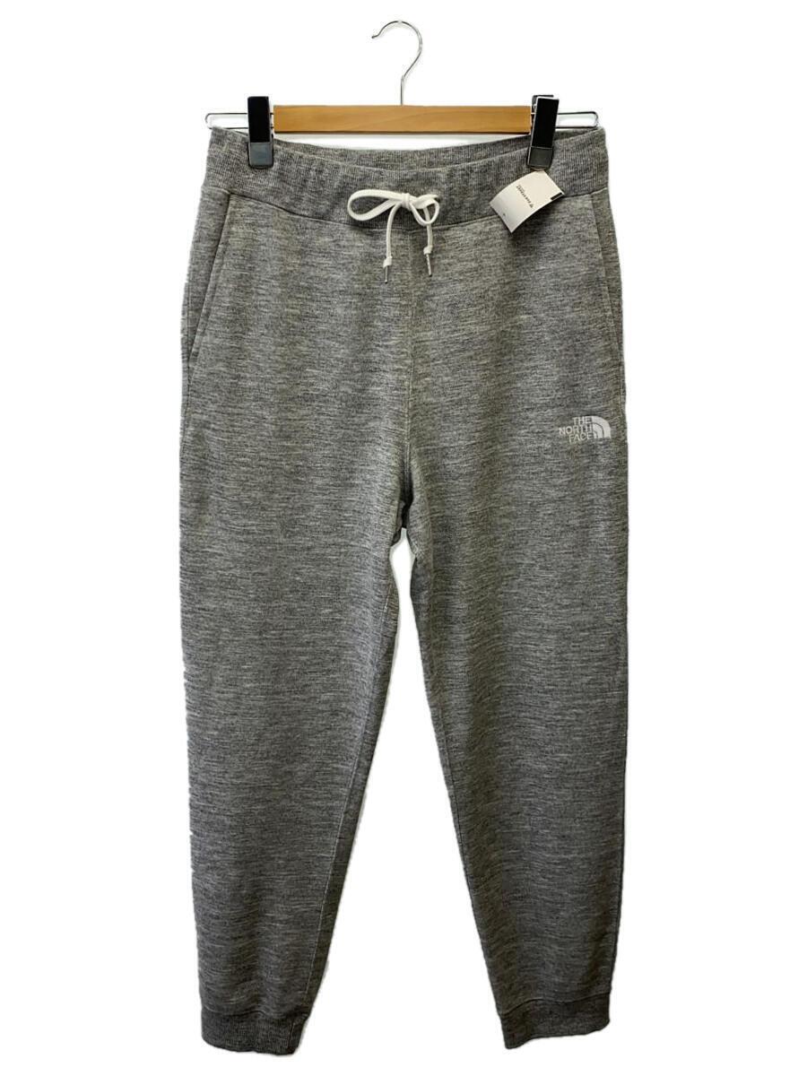 THE NORTH FACE◆HEATHER SWEAT PANT_ヘザースウェットパンツ/M/ポリエステル/GRY_画像1