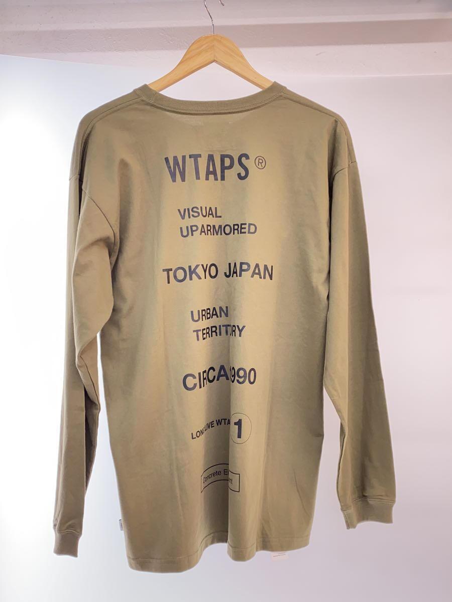 WTAPS◆circa l/s tee/3/コットン/KHK/20ss_画像2