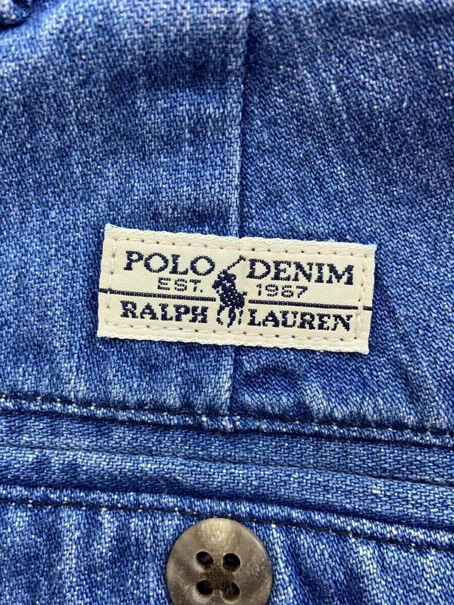 POLO RALPH LAUREN◆ボトム/36/デニム/IDG/無地/90s_画像4