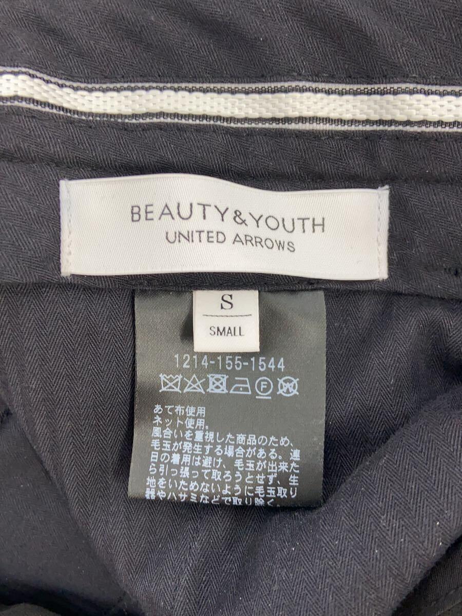 BEAUTY&YOUTH UNITED ARROWS◆スラックスパンツ/S/ポリエステル/BLK/1214-155-1544_画像3