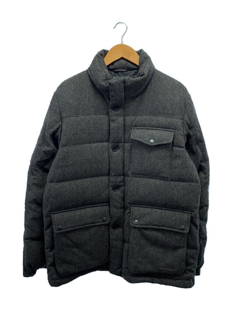 EDDIE BAUER◆ダウンジャケット/M/ウール/GRY/12707/汚れ有_画像1