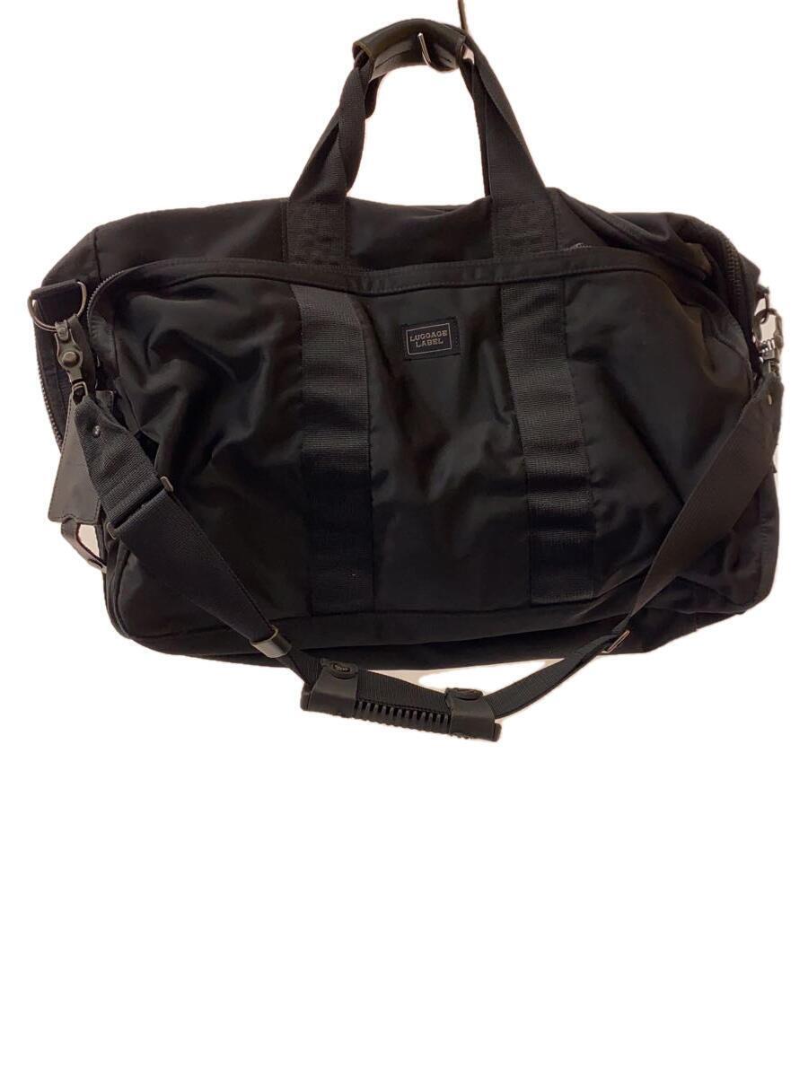 LUGGAGE LABEL ヴィンテージバッグ BOSTON BAG LUGGAGE LABEL◇ボストンバッグ/ナイロン/ブラック