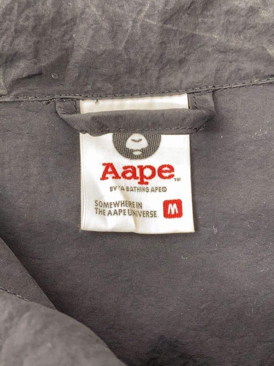 AAPE BY A BATHING APE◆ナイロンジャケット/M/ナイロン/BLK/aapljm7503xxl_画像3