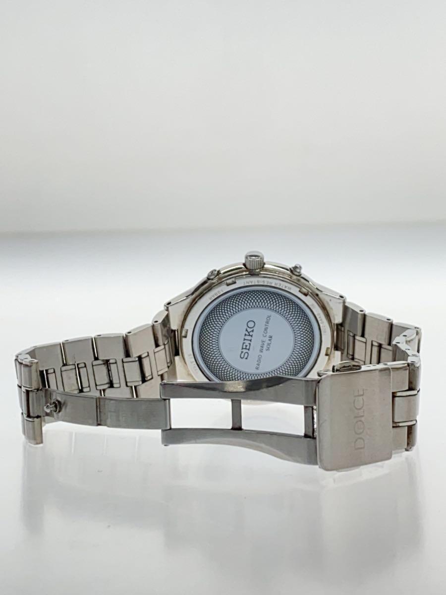 SEIKO* solar wristwatch / analogue / stainless steel /SLV/SLV/7B22-0AK0