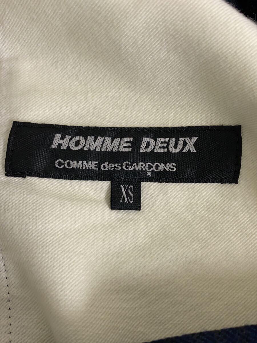 COMME des GARCONS HOMME DEUX◆ボトム/XS/ポリエステル/GRN/チェック_画像4