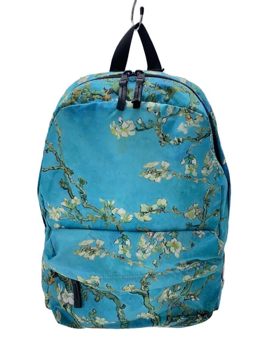 VANS◆VAN GOGH ALMOND BLOSSOM BACKPACK/-/BLU/総柄_画像1