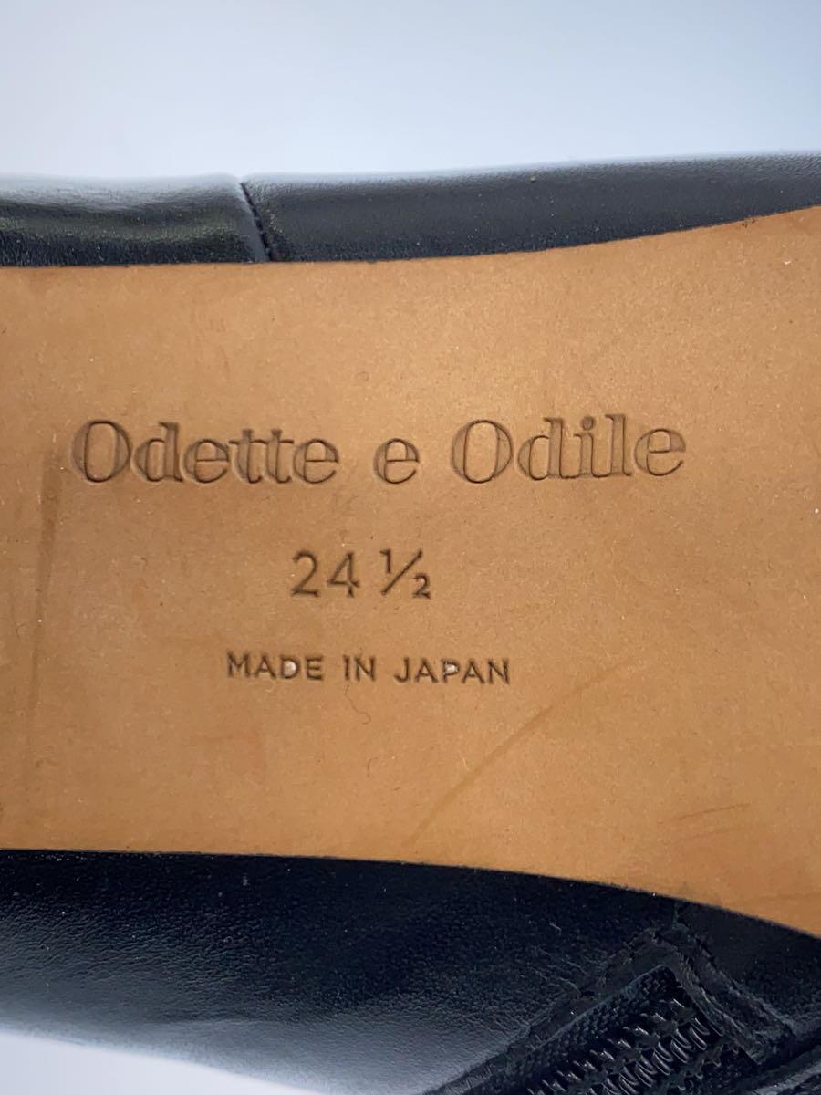 Odette e Odile UNITED ARROWS◆パンプス/24.5cm/BLK/レザー_画像5