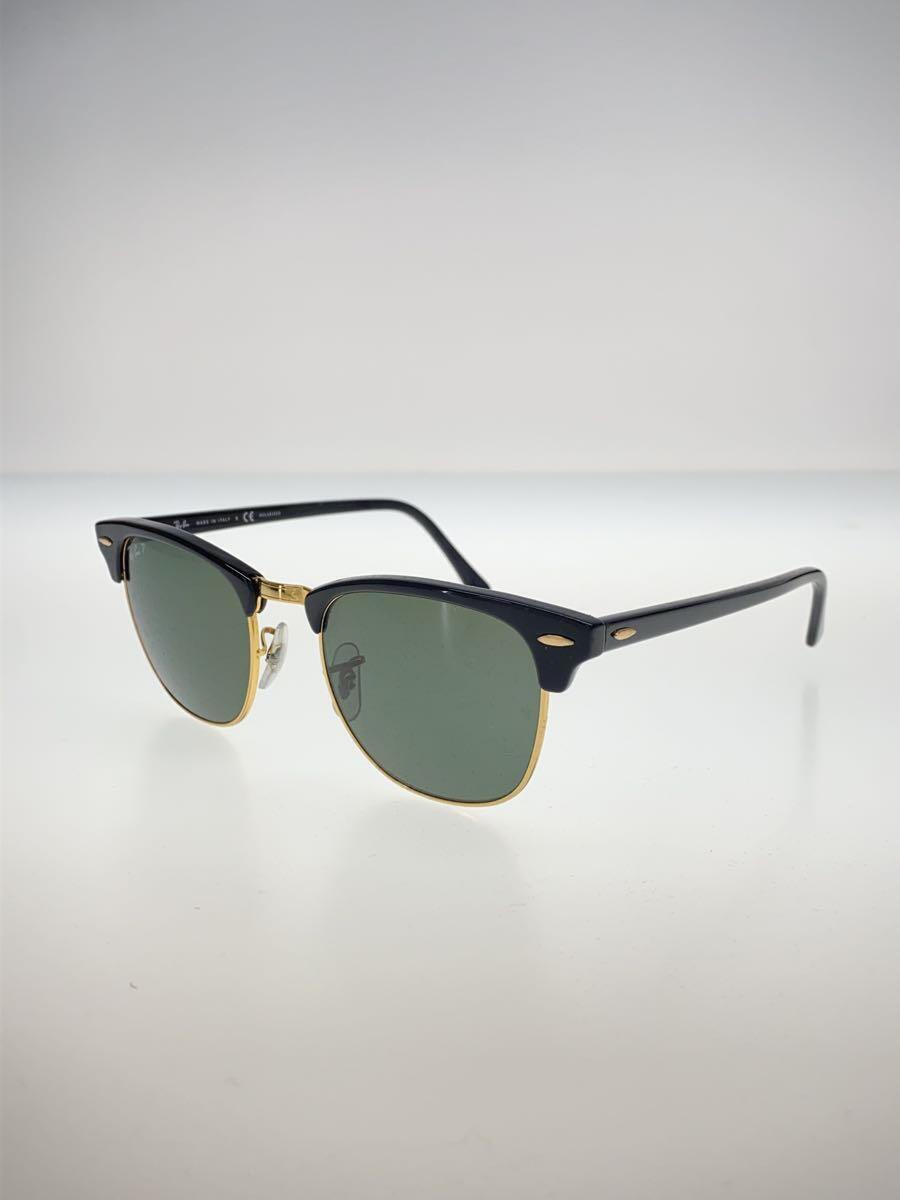 Ray-Ban◆サングラス/ウェリントン/プラスチック/BLK/BLK/メンズ/rb3016_画像2