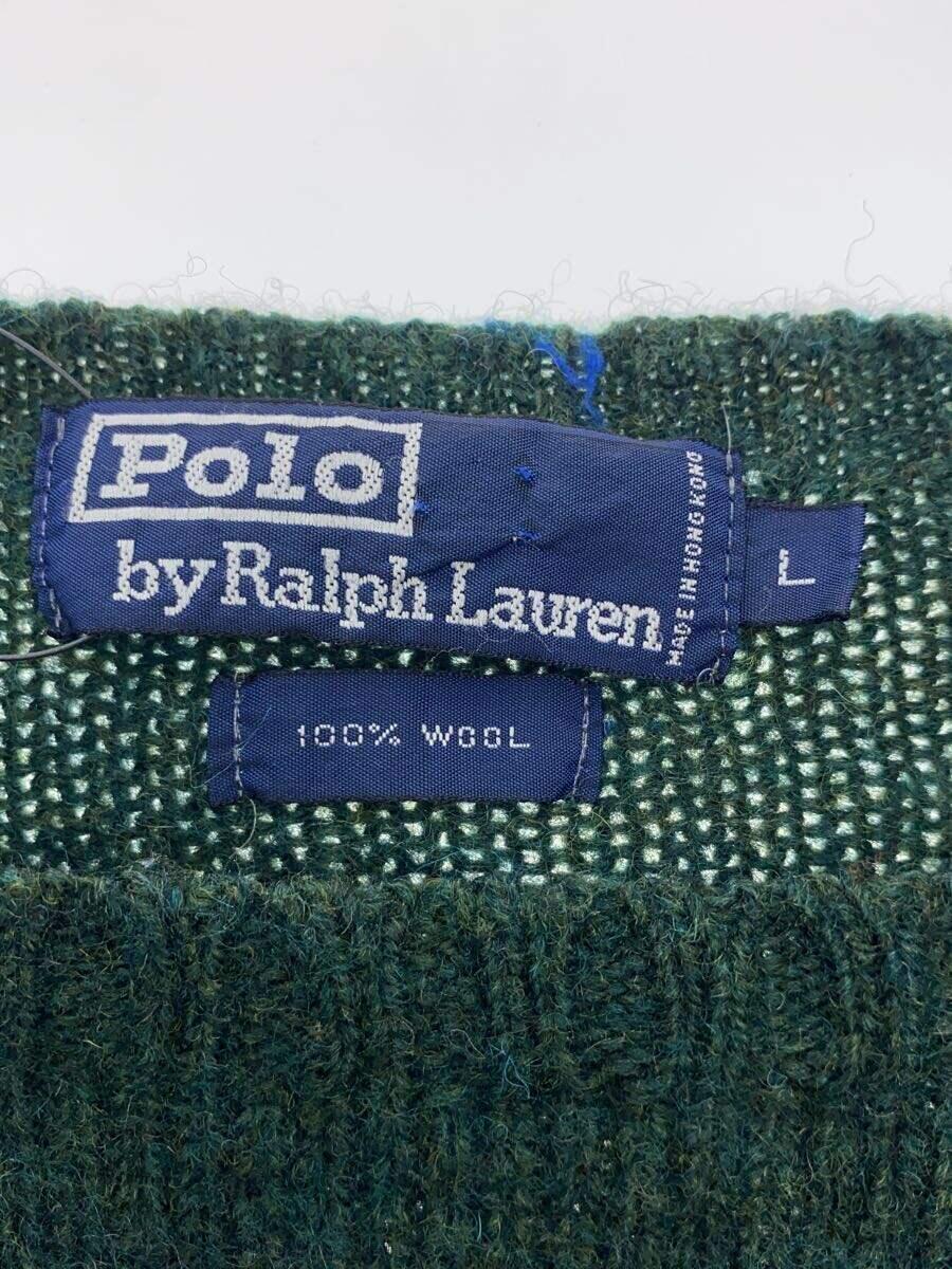 POLO RALPH LAUREN◆セーター(厚手)/L/ウール/GRN/RN41381_画像3