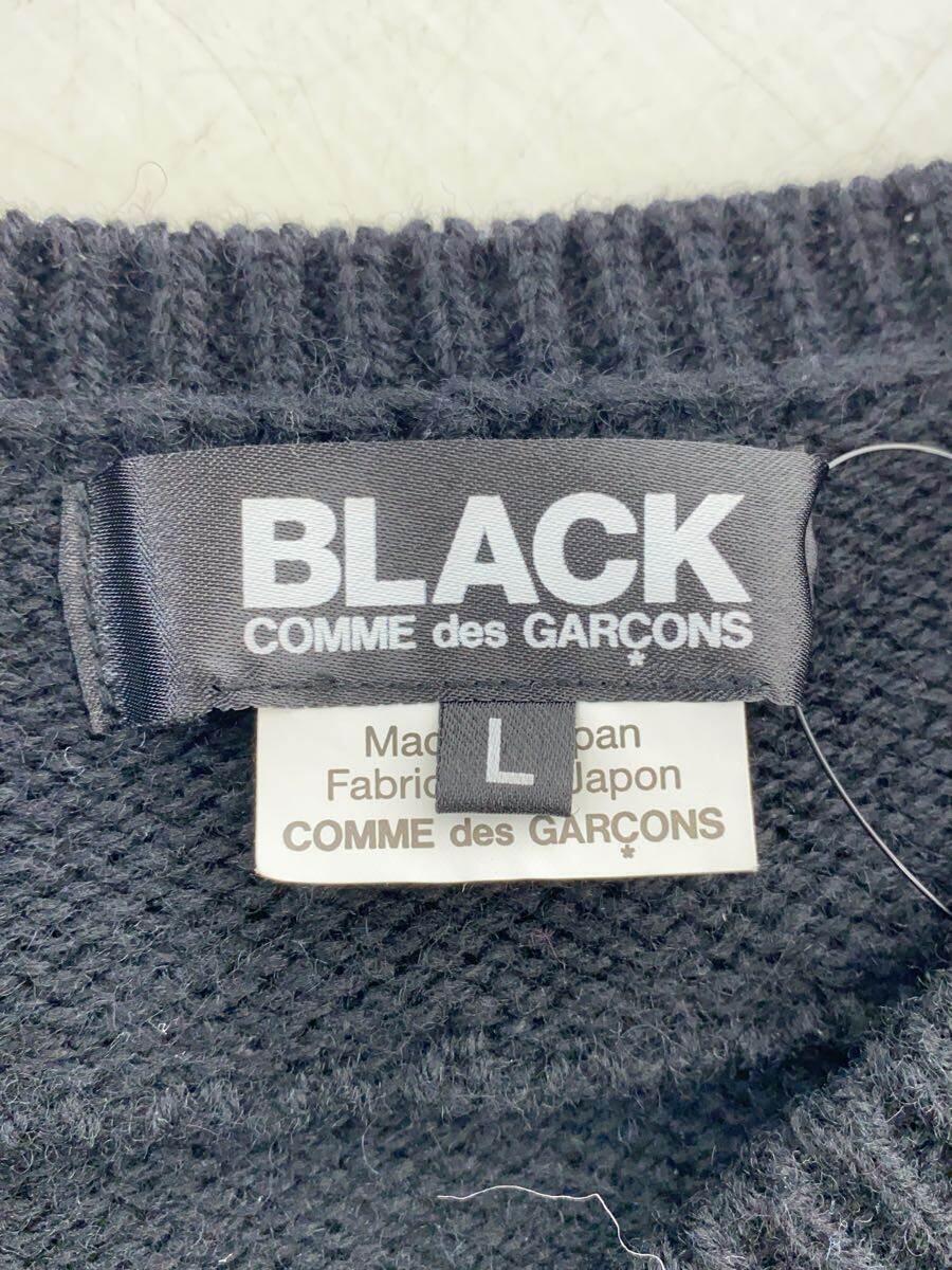 BLACK COMME des GARCONS◆セーター(厚手)/L/-/BLK/無地/1F-N002_画像3
