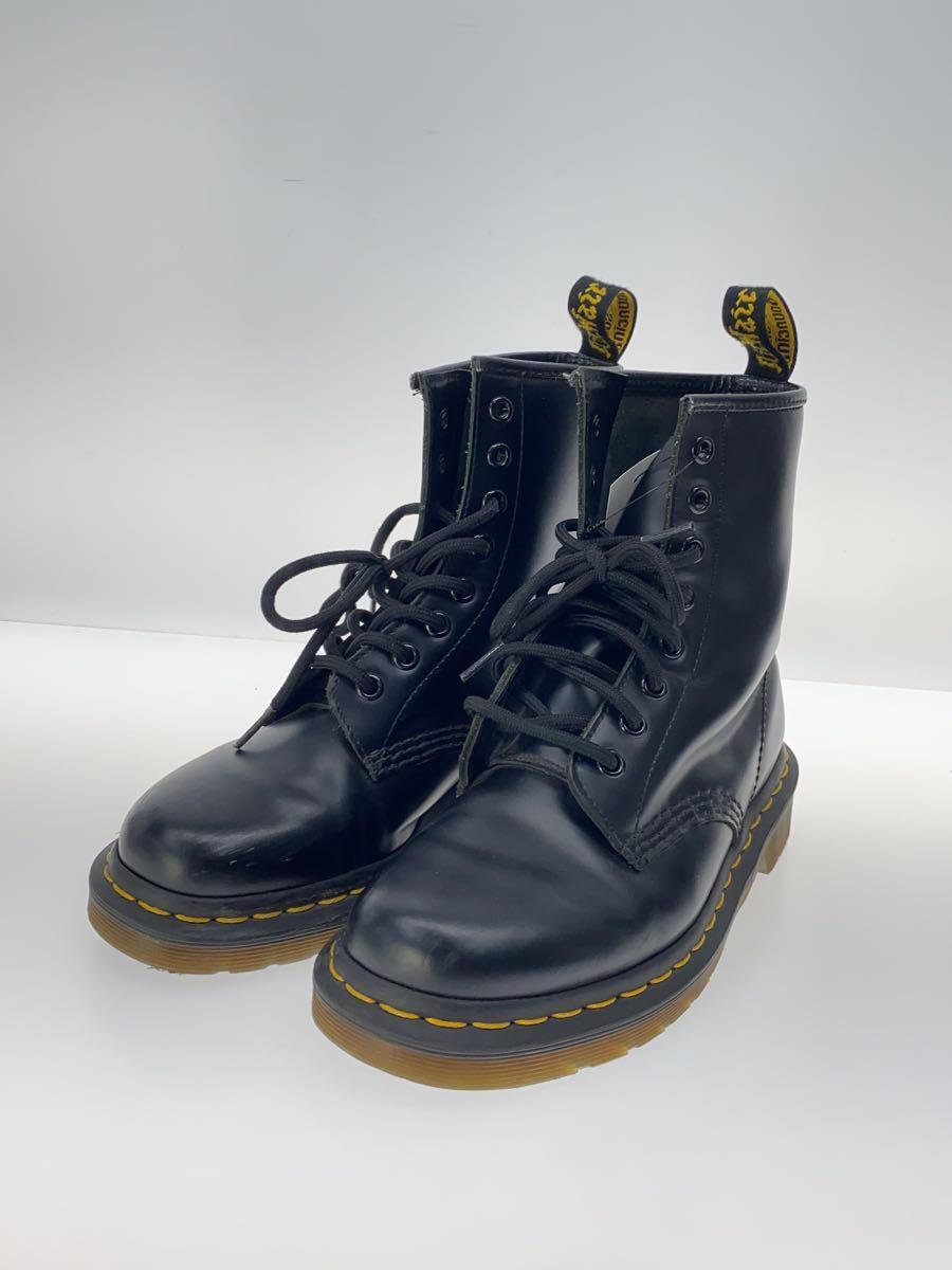 Dr.Martens◆ドクターマーチン/レースアップブーツ/UK4/ブラック/レザー/1460_画像2