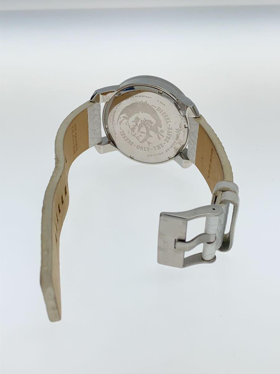DIESEL◆クォーツ腕時計/アナログ/-/WHT/DZ-1752の画像4