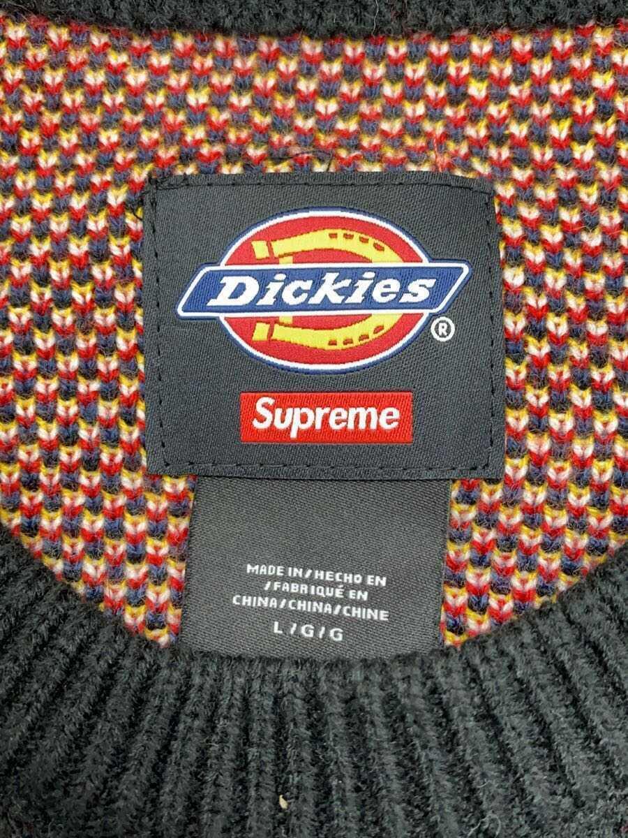 Supreme◆22aw/Dickies Sweater/セーター(厚手)/L/アクリル/BLK_画像3