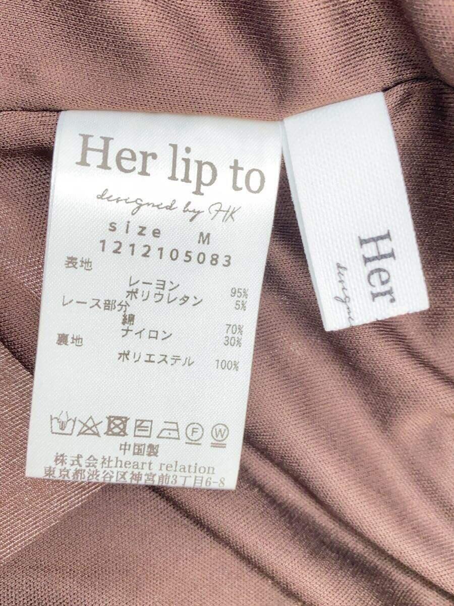 Her lip to◆ノースリーブワンピース/M/レーヨン/BRW/1212105083_画像3