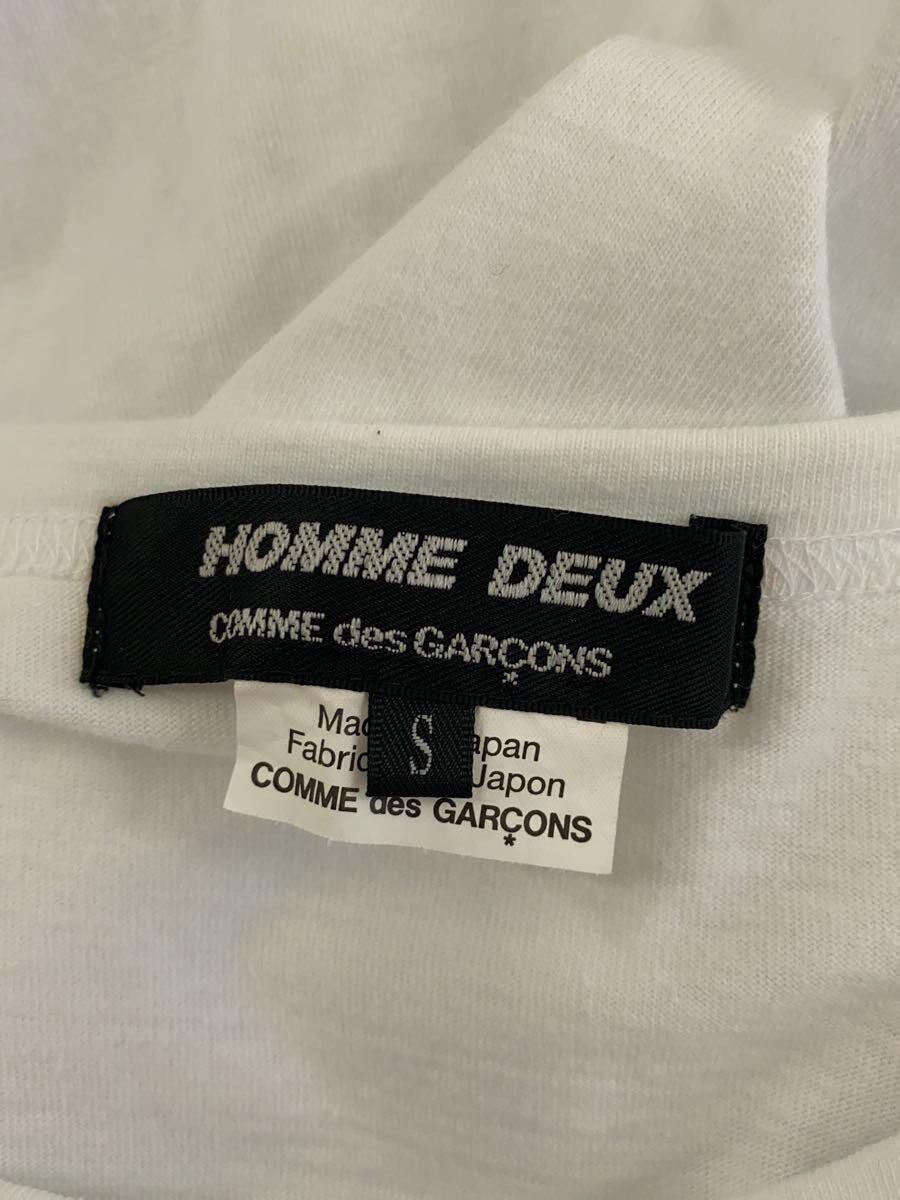 COMME des GARCONS HOMME DEUX◆Tシャツ/S/コットン/WHT/DK-T017_画像3