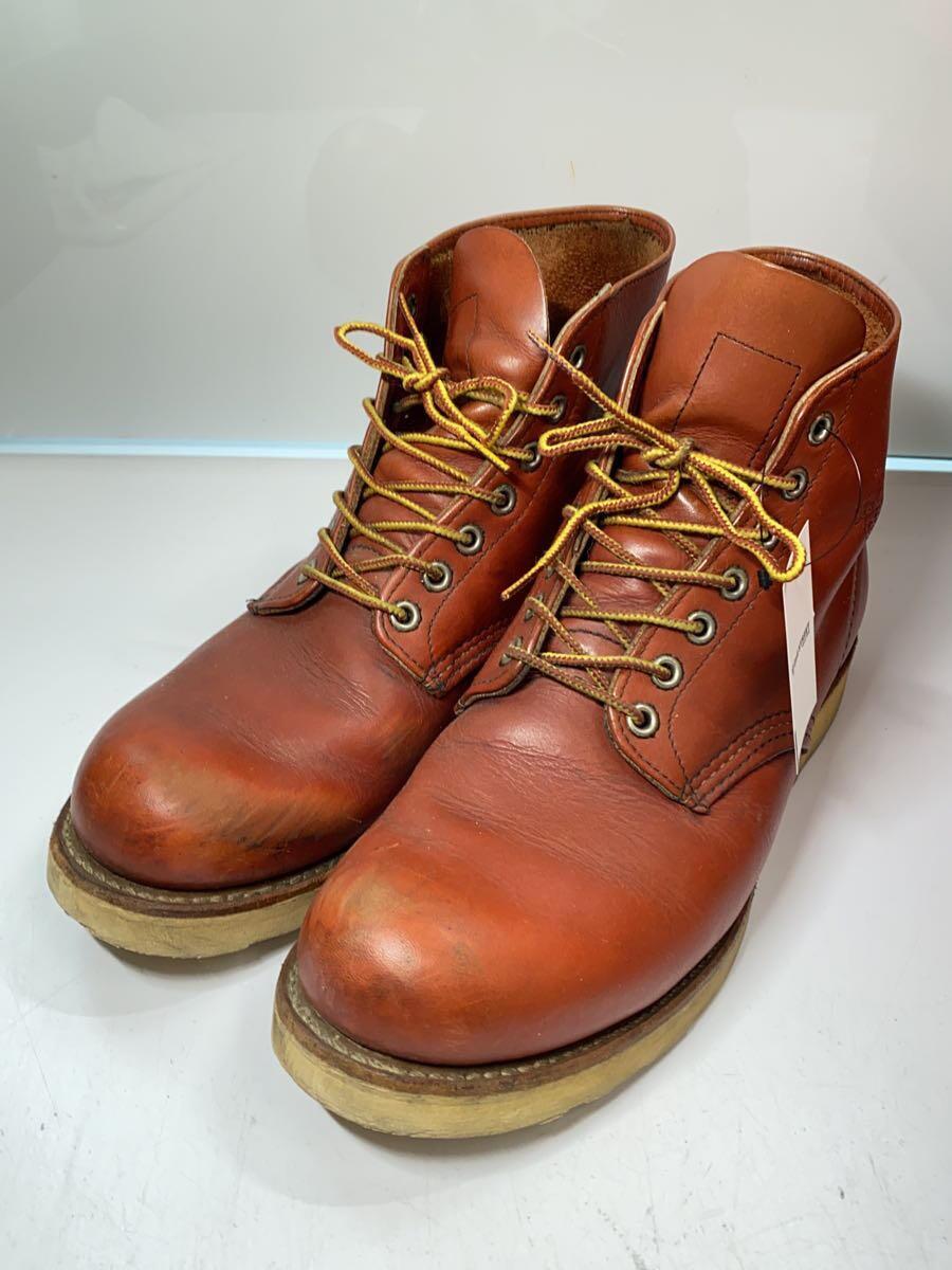 RED WING◆レースアップブーツ/27.5cm/BRW/レザー_画像2