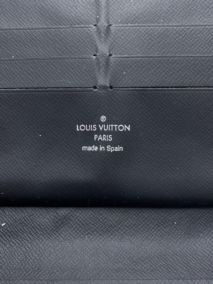 LOUIS VUITTON◆長財布/PVC/BLK/メンズ/N40204/ジッピーオーガナイザーNM/の画像3