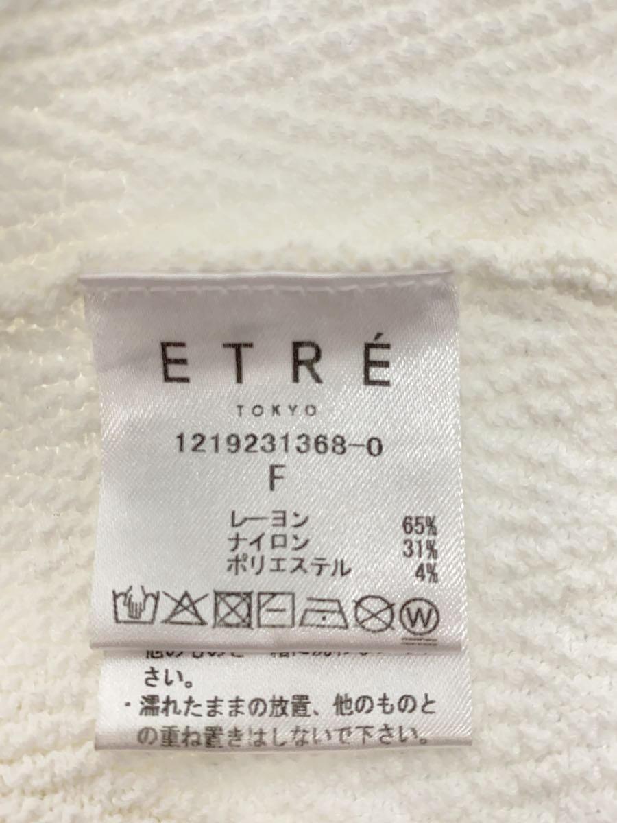 ETRE TOKYO◆長袖ワンピース/FREE/レーヨン/WHT/1219231368-1//_画像4