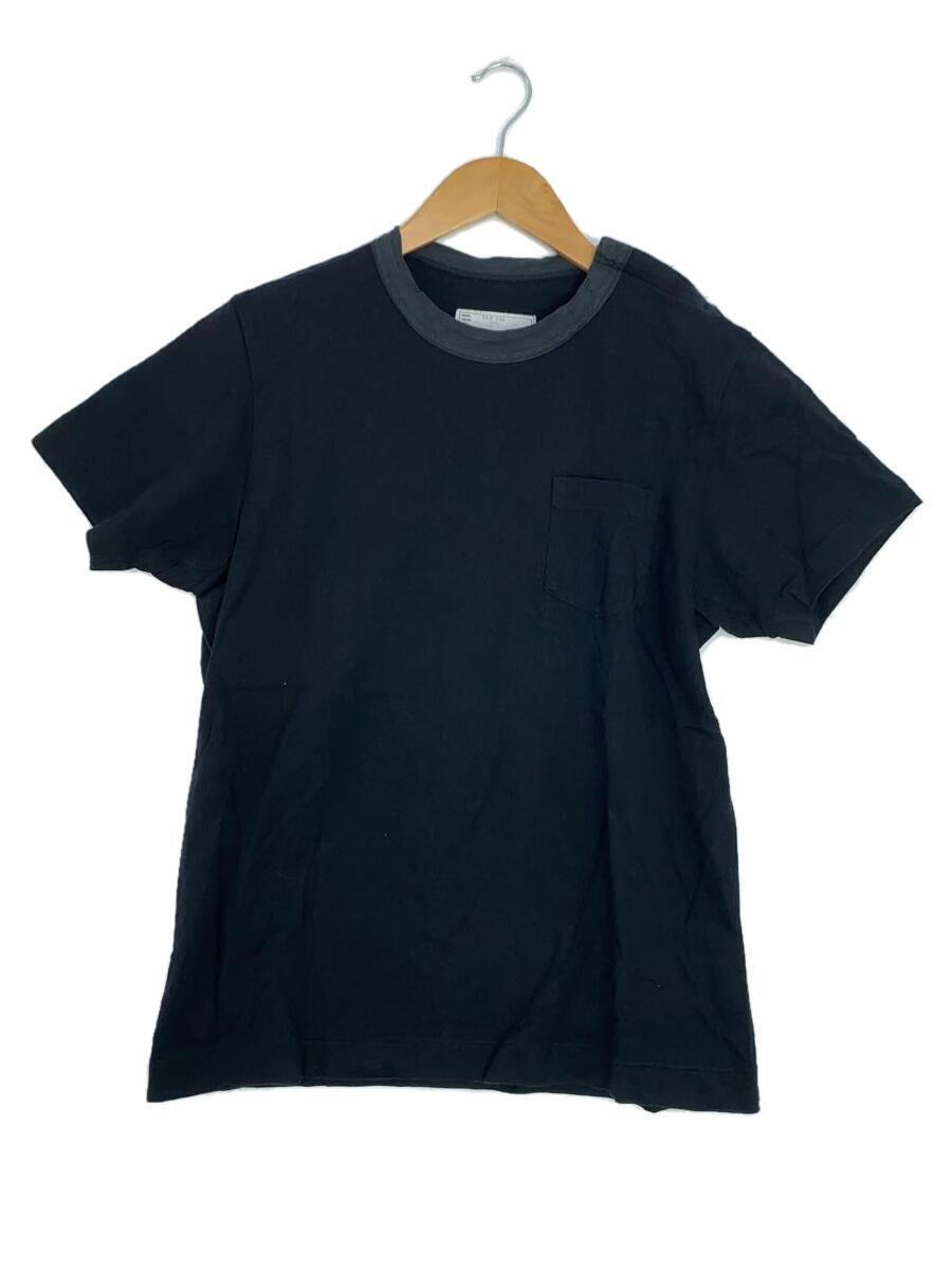 sacai◆Tシャツ/1/コットン/NVY/SCM-020//_画像1