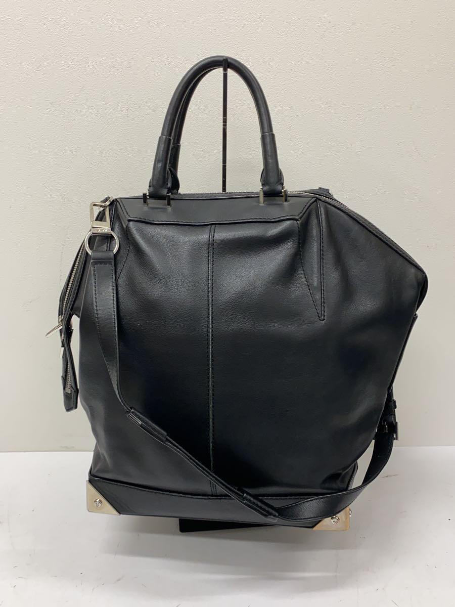 Alexander Wang◆トートバッグ/レザー/BLK_画像3