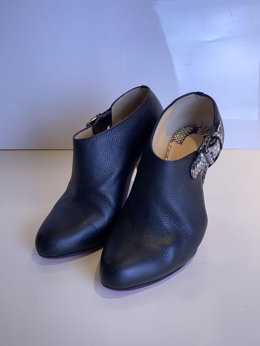 Christian Louboutin◇サンダル/36/BLK/レザー サンダル Christian Louboutin◇サンダル/36/BLK/レザー サンダル