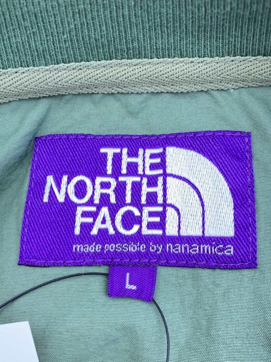 THE NORTH FACE PURPLE LABEL◆L/S Logo Woven Tee/長袖Tシャツ/L/ナイロン/グリーン/NP2119N//_画像3