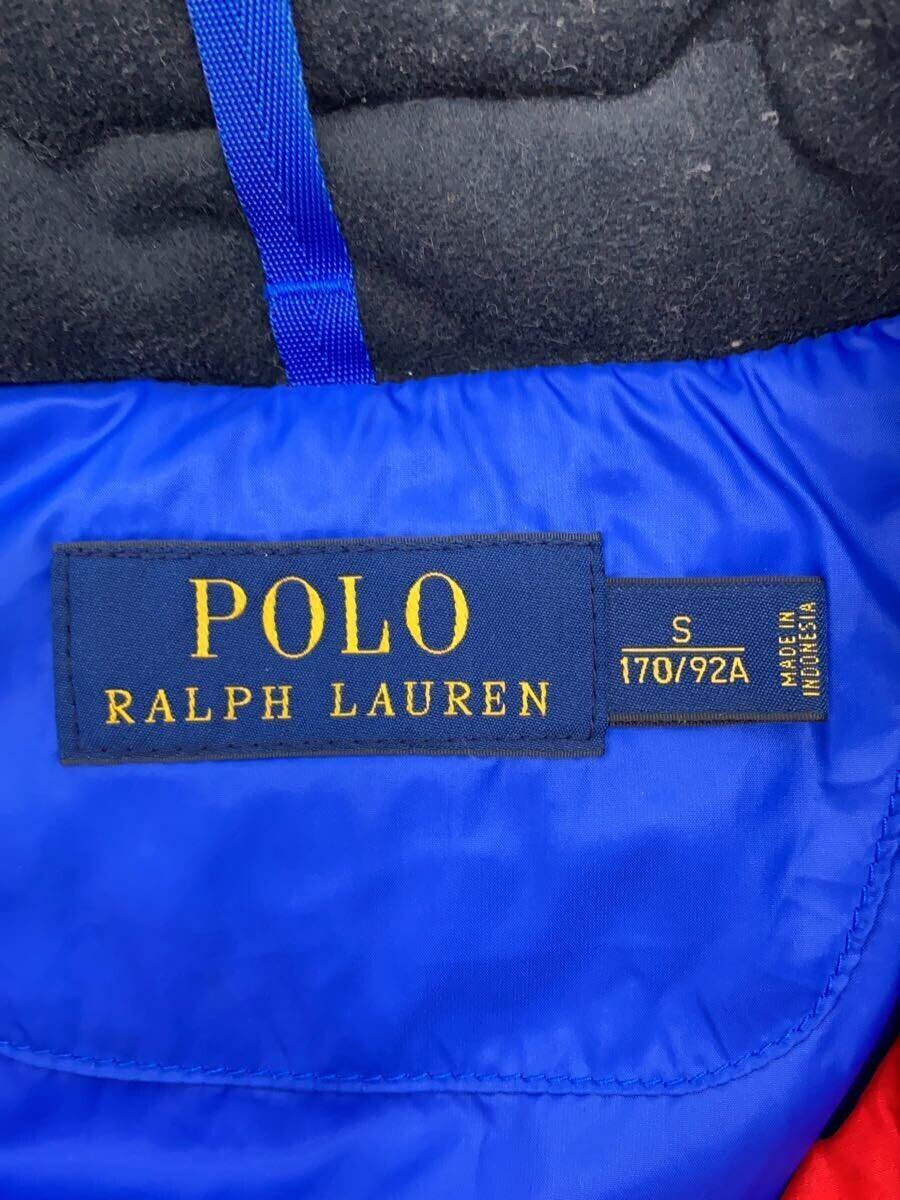 POLO RALPH LAUREN◆ダウンベスト/S/ナイロン/RED_画像3