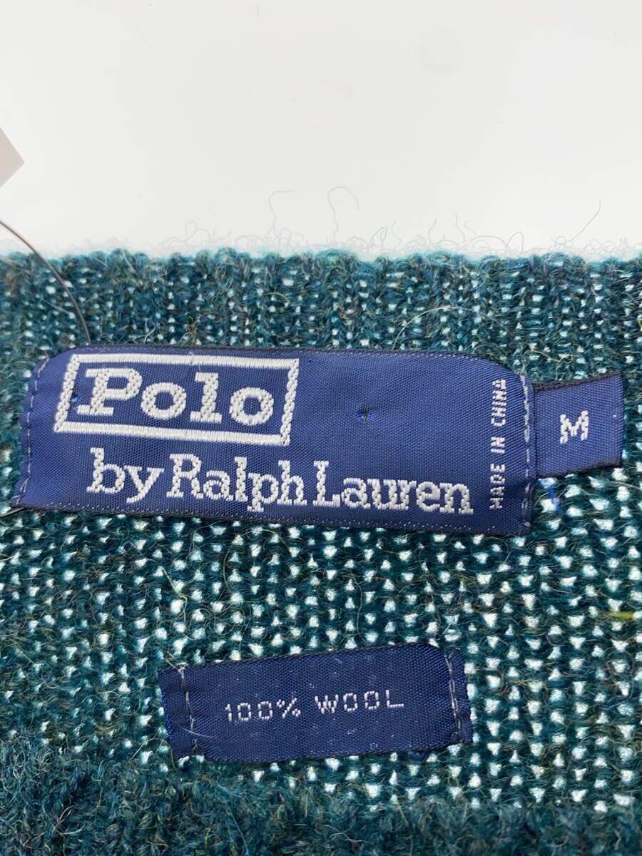 POLO RALPH LAUREN◆セーター(厚手)/M/ウール/GRN_画像3