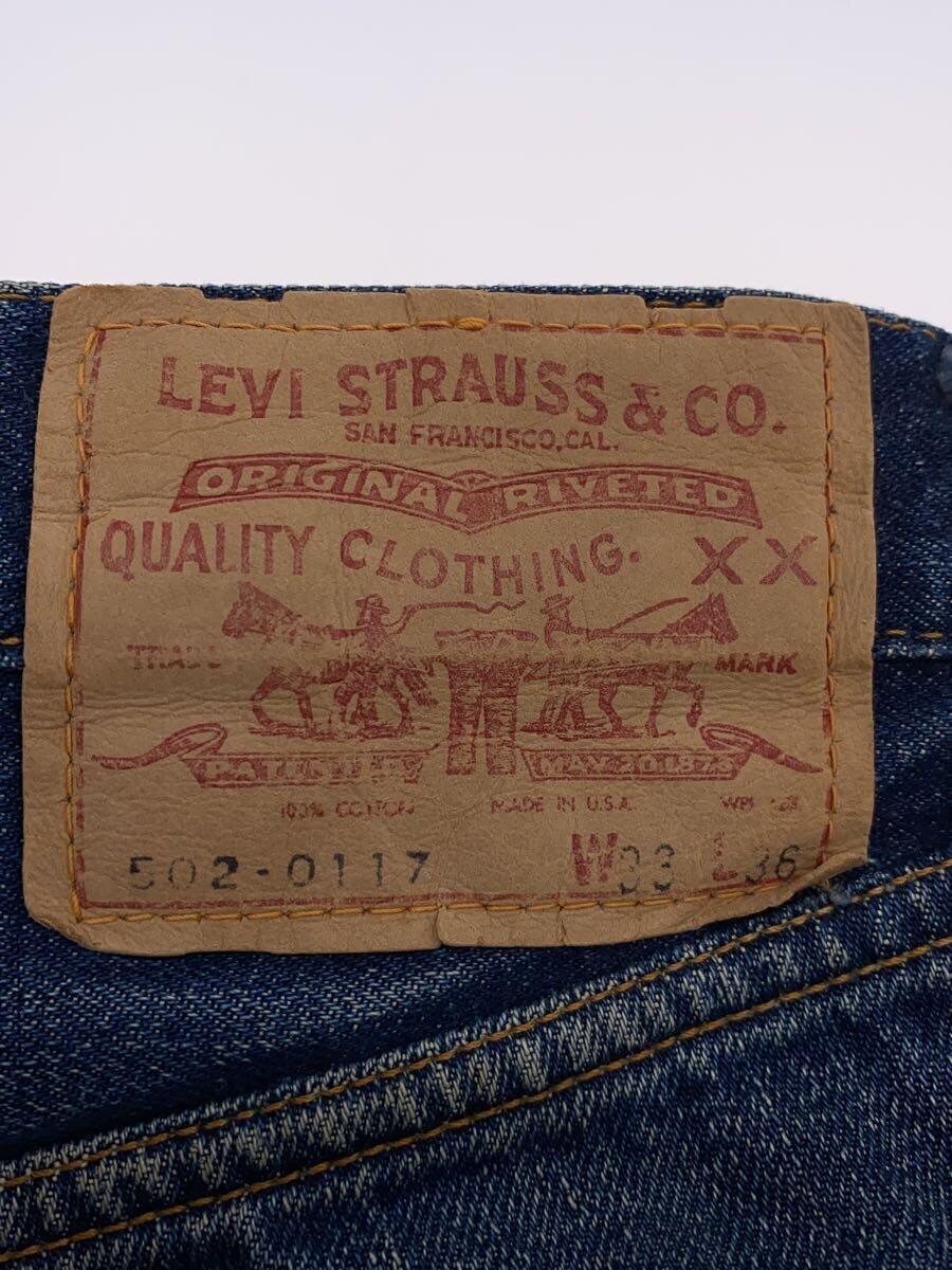 Levi’s◆60s～70s/502E/BIG E/赤タブ欠損/デニム/IDG/W33L36表記/裾上げ_画像4