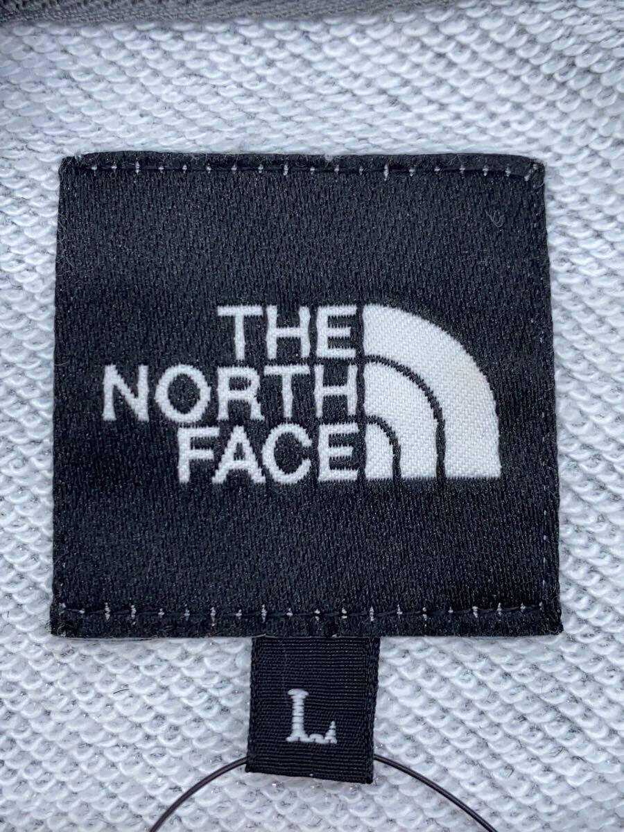 THE NORTH FACE◆BACK SQUARE LOGO HOODIE_バックスクエアロゴフーディ/L/ポリエステル/GRY_画像3